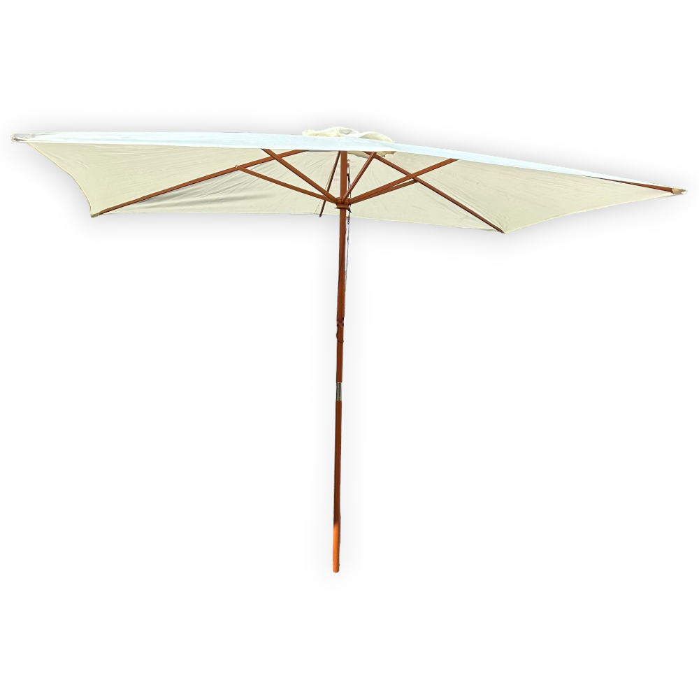 Ombrellone rettangolare 2x3 mt da giardino con palo centrale in legno e air vent River