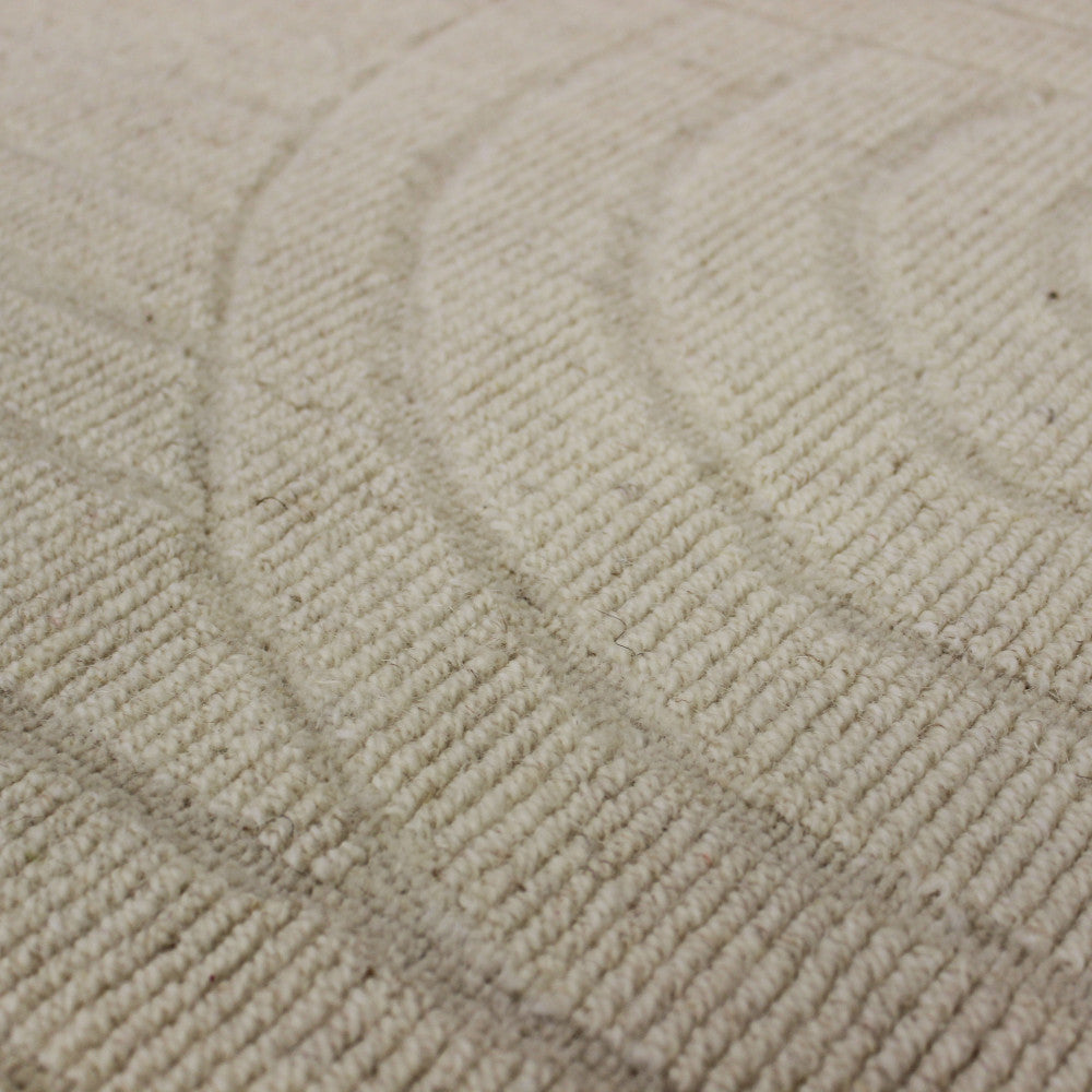 Tappeto da interno salotto 120x180 cm in lana e cotone con decoro geometrico