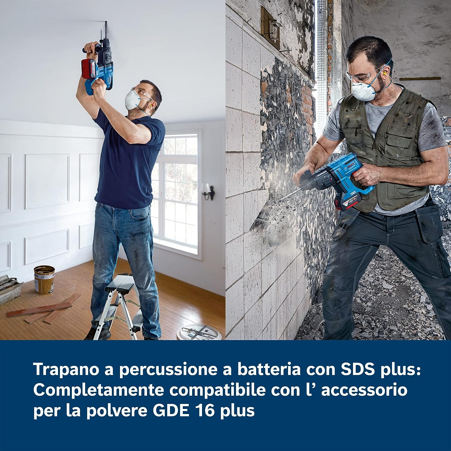 Trapano martello perforatore a batteria Bosch Professional GBH 18V-21