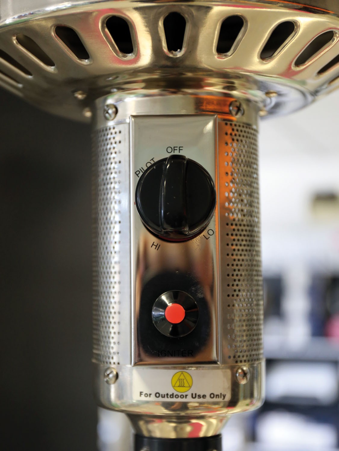 Stufa a gas termopatio da esterno modello a fungo bianco