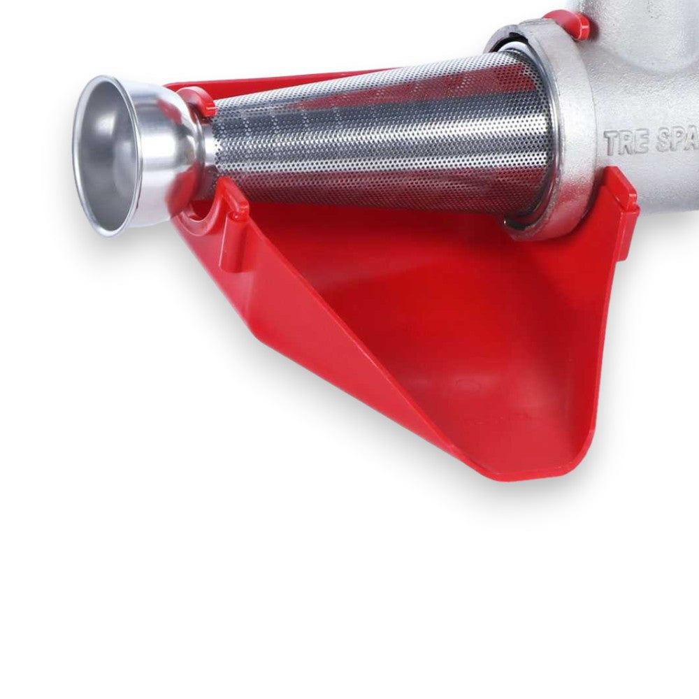 Passapomodoro Elettrico con cono e imbuto in acciaio inox per cucina