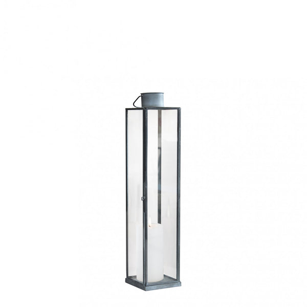 Lanterna portacandela da esterno in vetro e metallo Susan