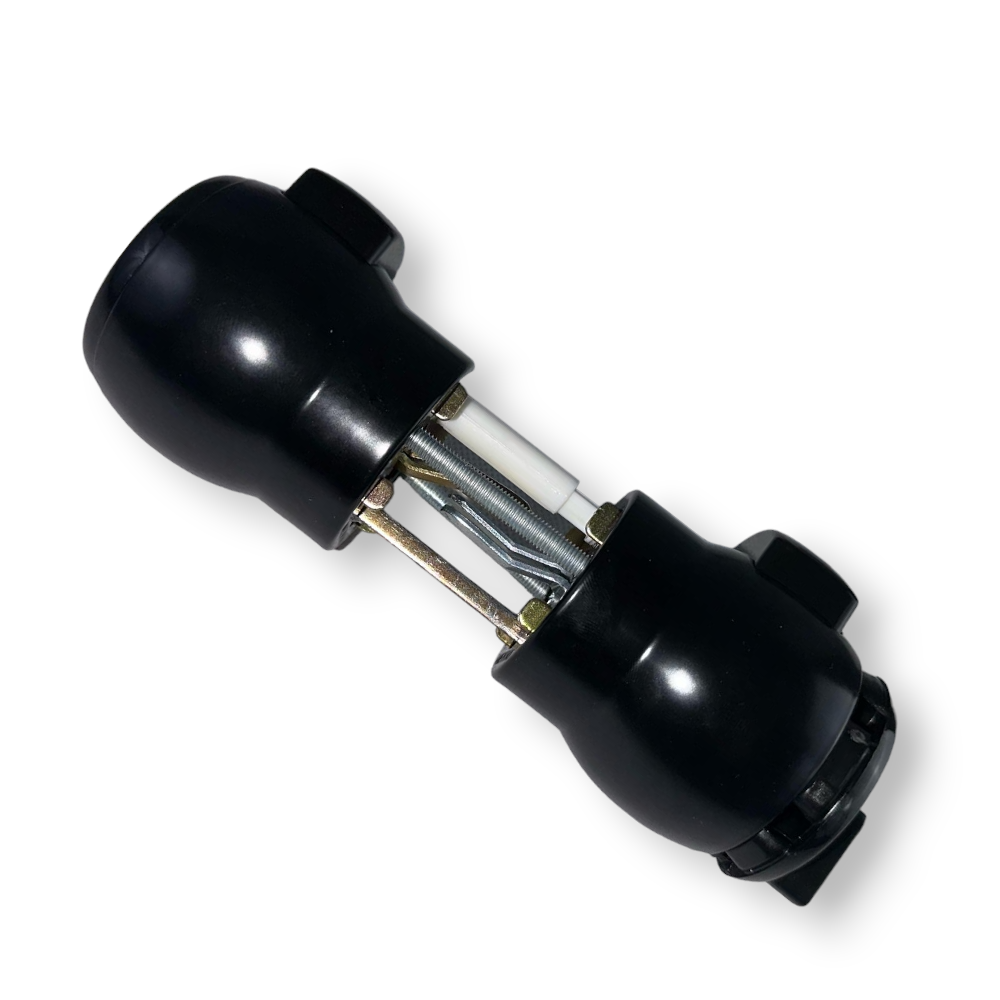 Serratura pomolo con tasto premi e apri per porta bagno con chiusura a blocco Meroni N12