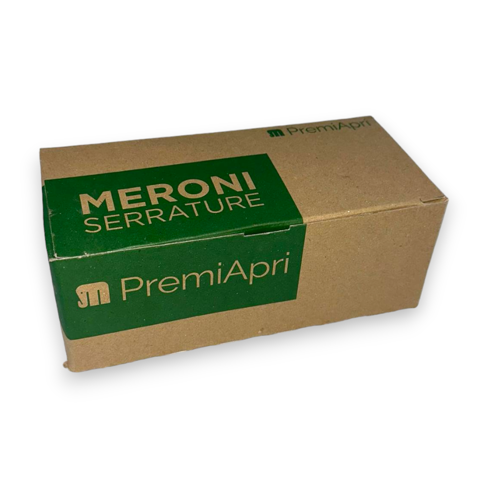 Pomolo serratura premi e apri nera con doppia chiave 13NE Meroni
