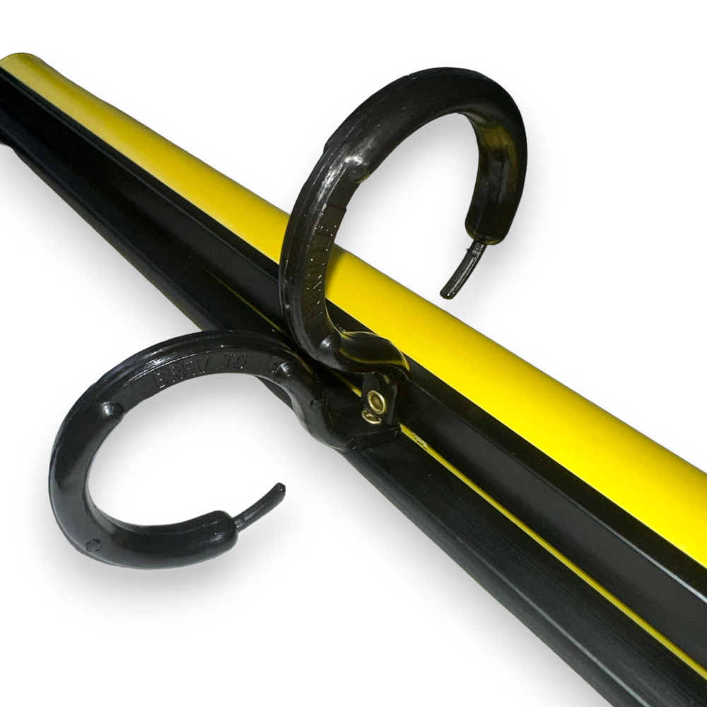 Telo copribucato plastificato impermeabile giallo rullo 5 metri con ganci da balcone esterno