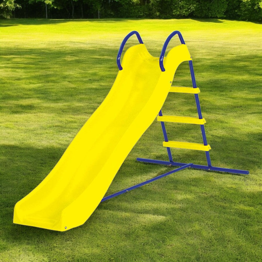 Scivolo 185x95xH105 cm in acciaio per bambini 3-7 anni per giardino