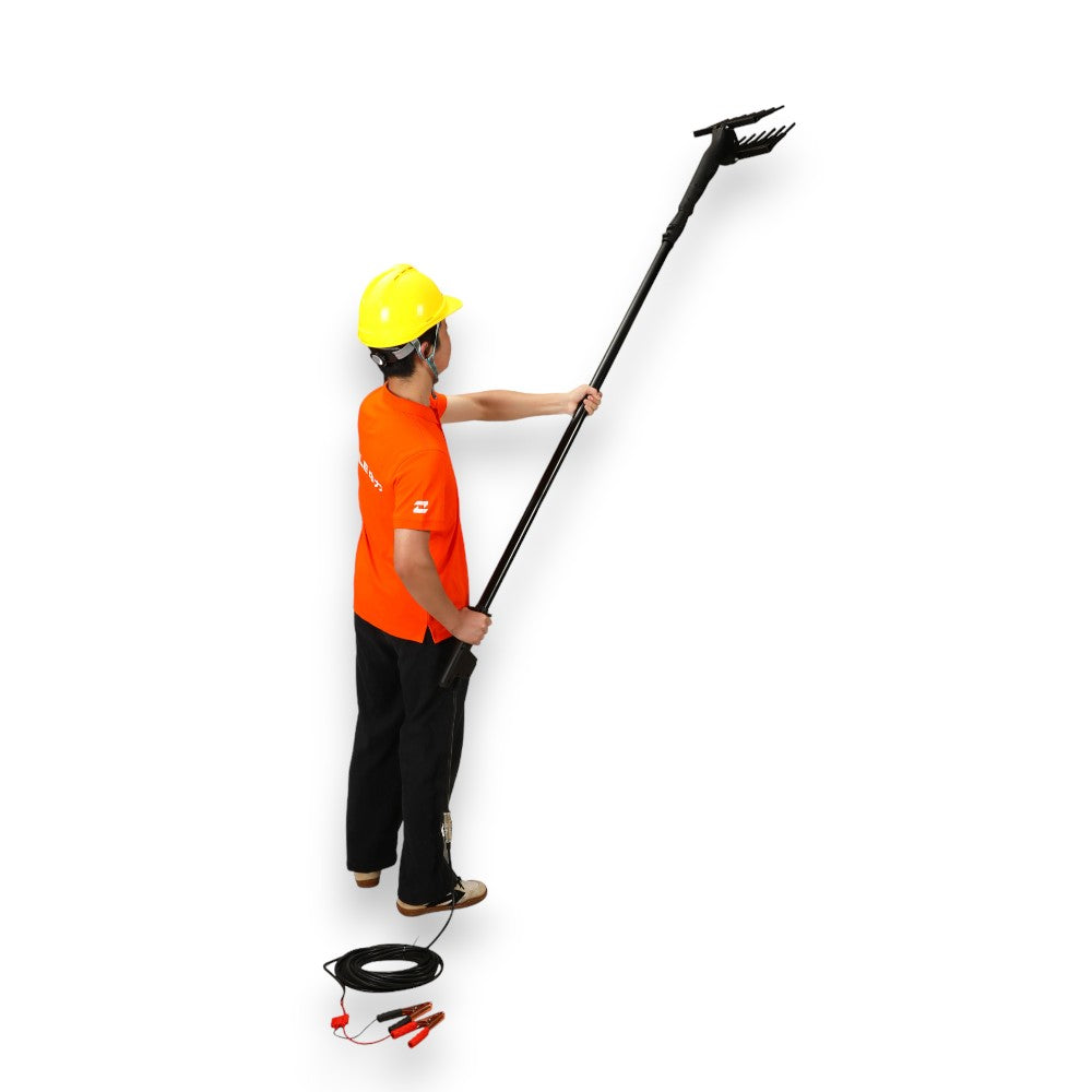 Scuotitore abbacchiatore elettrico per raccolta olive con asta in alluminio 140 w
