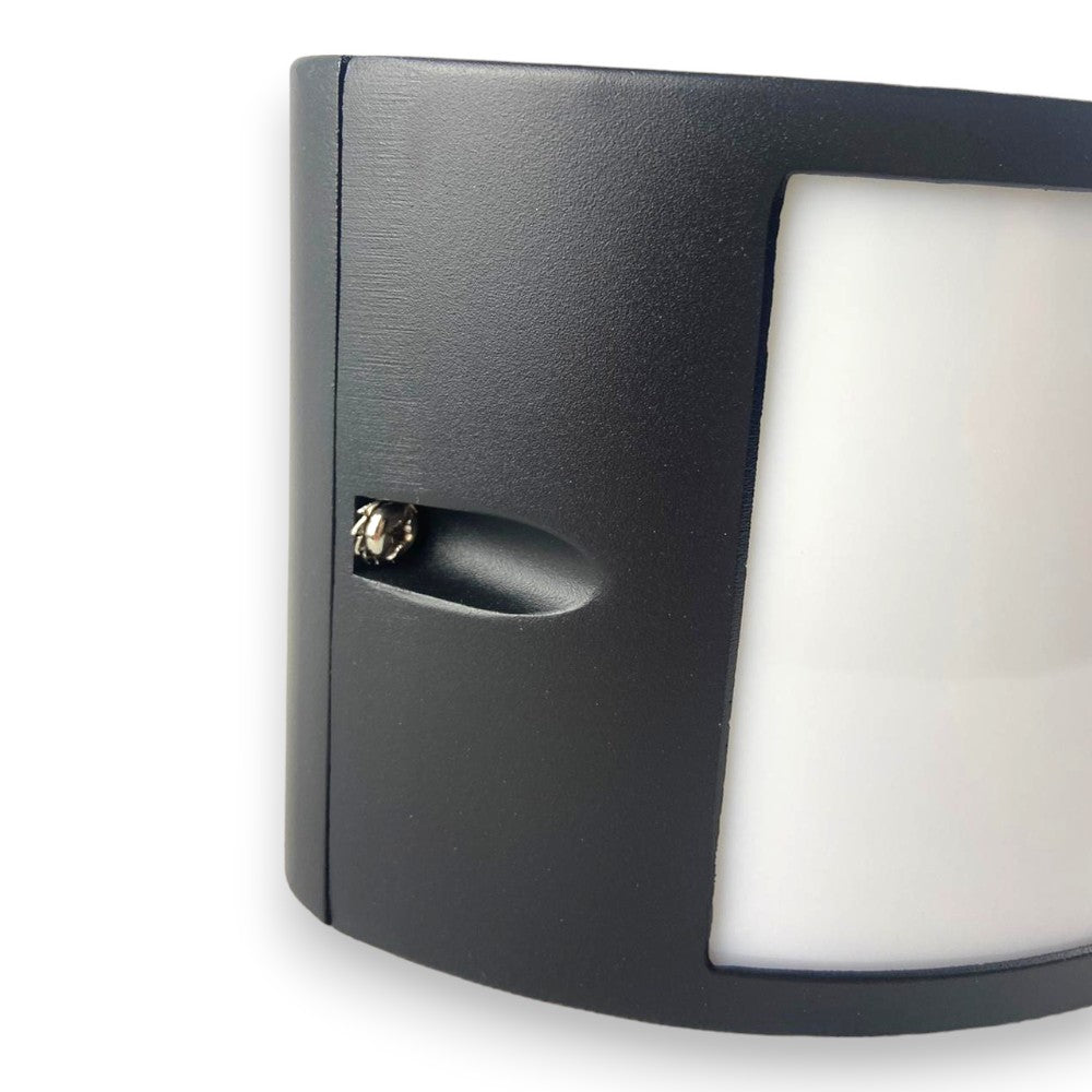 Applique plafoniera illuminazione esterna in alluminio e max 60W nero