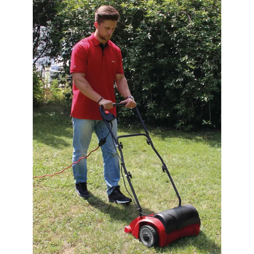 Arieggiatore elettrico per prato con impugnatura guida richiudibile 1200W