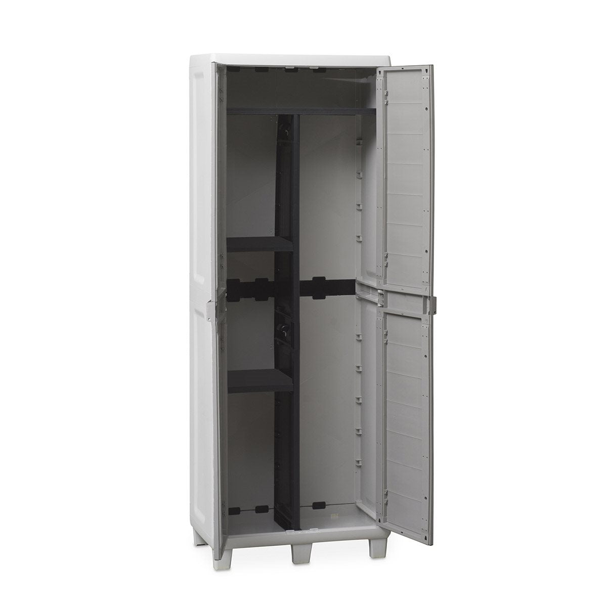 Armadio portascope in resina da esterno giardino e ante con effetto legno Woody's Toomax