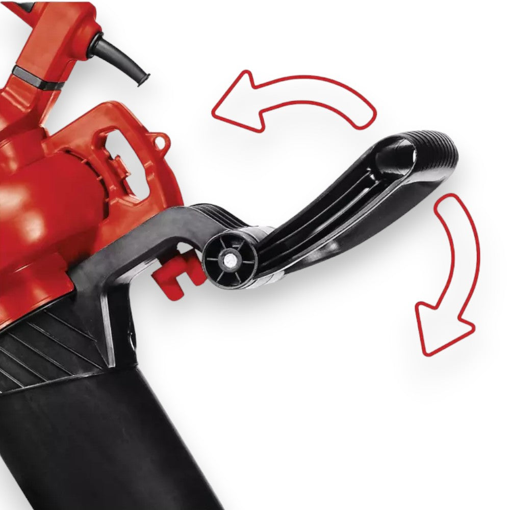 Aspiratore soffiatore elettrico per prato con sacco di raccolta 3000W