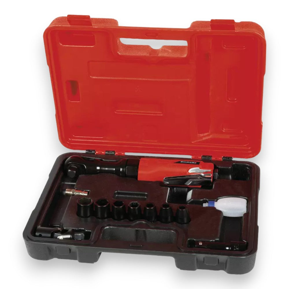 Avvitatore pneumatico con accessori e impugnatura gommata antiscivolo