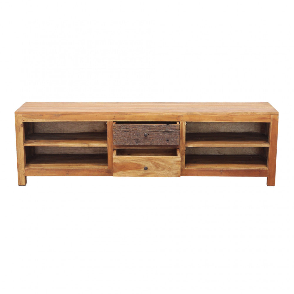 Mobile in legno mogano per soggiorno 170x35xH50 cm ideale per interni eleganti e spaziosi arredamenti