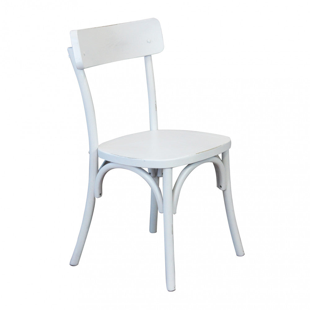 Sedia senza braccioli da interno in legno verniciato 45x42xH87 cm Polly