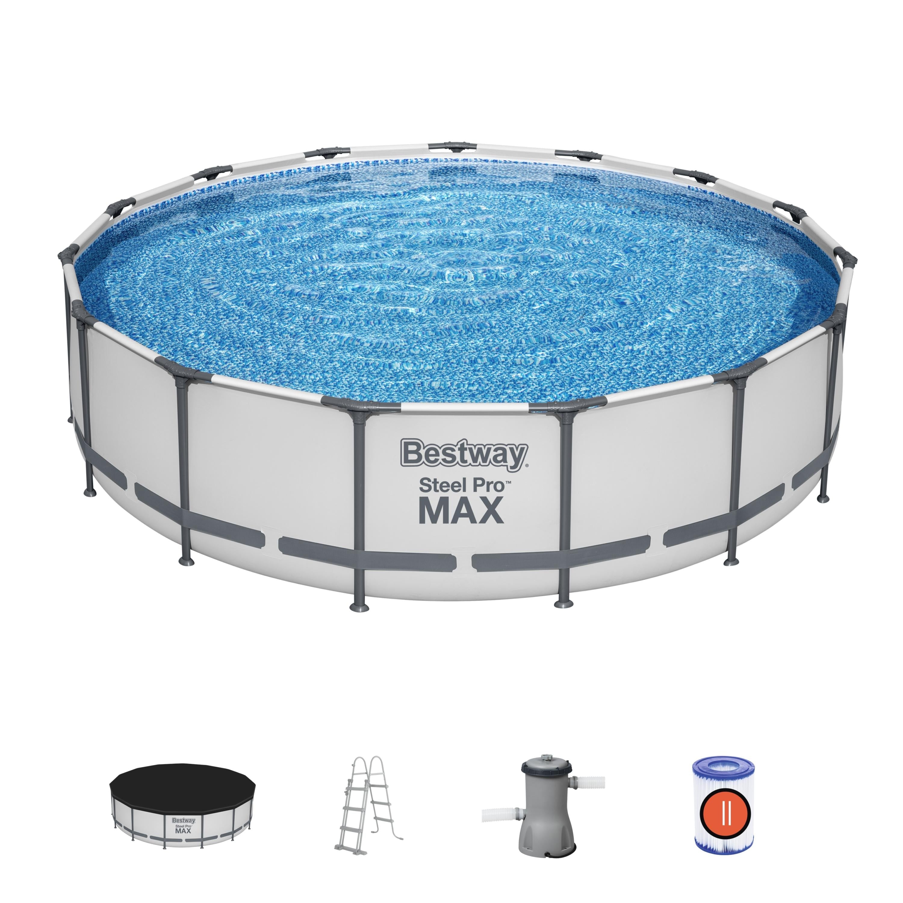 Piscina con struttura rotonda Steel Pro MAX 457x107 cm Bestway 56488