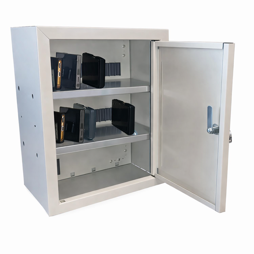 Armadietto di sicurezza privacy in metallo con serratura e slot porta cellulari