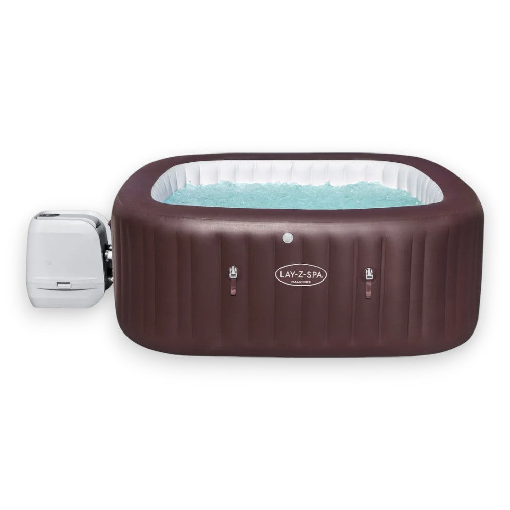 Piscina SPA idromassaggio mogano 5-7 persone con controllo remoto tramite APP Lay-Z Spa Maldives Hydrojet Pro BESTWAY 60033