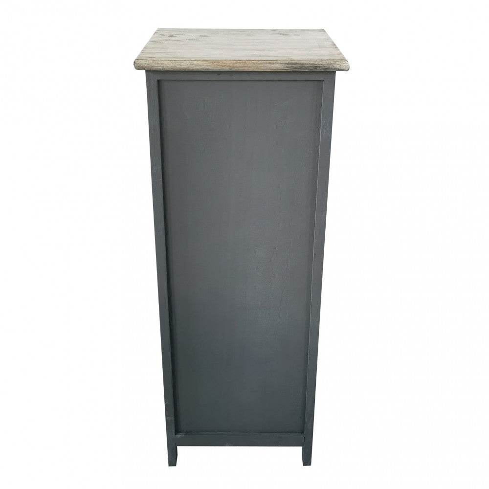 Mobiletto in legno con quattro cassetti fisso 30x27.5xH81cm