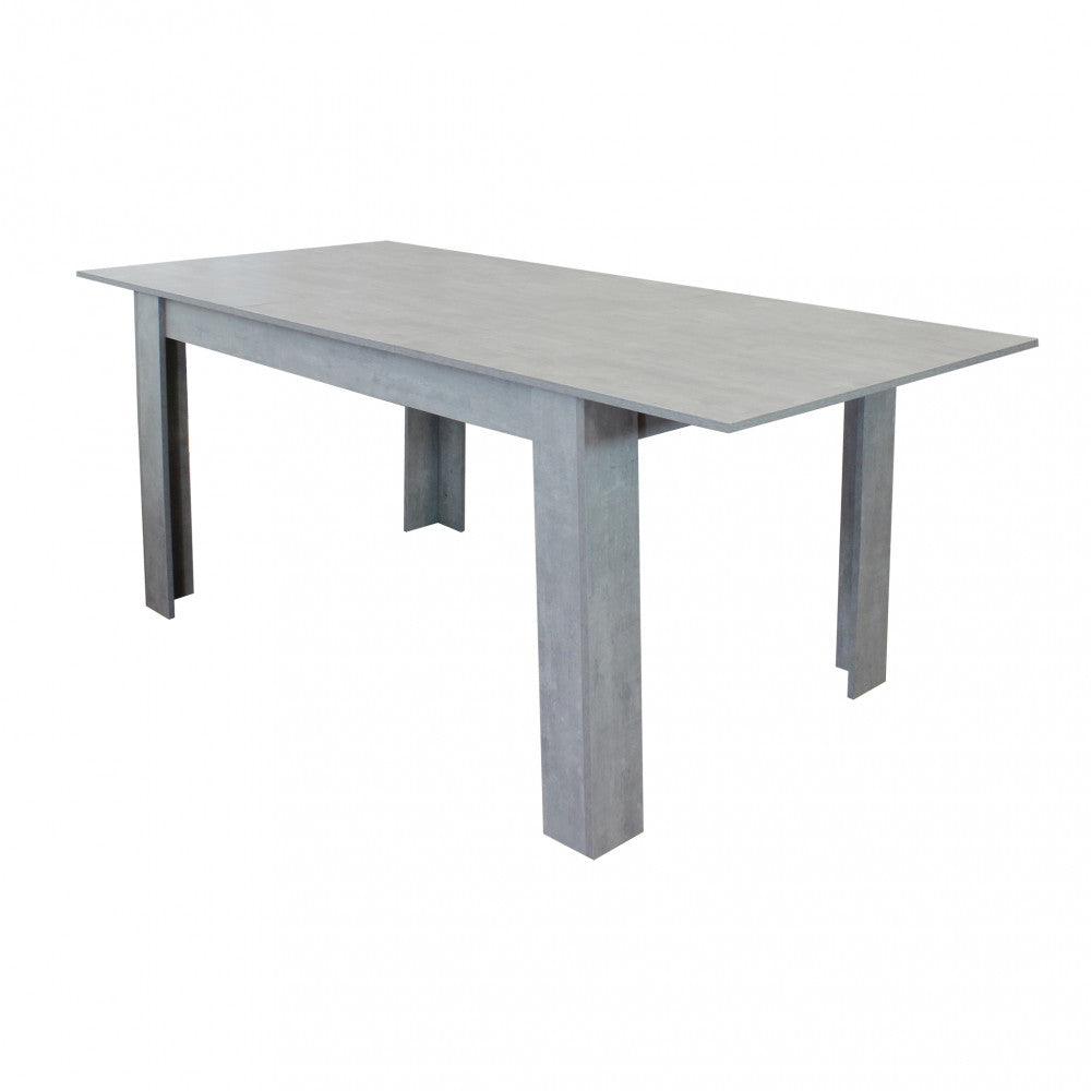 Tavolo rettangolare allungabile in MDF 90x140/190xH78 cm per sala da pranzo Emmet