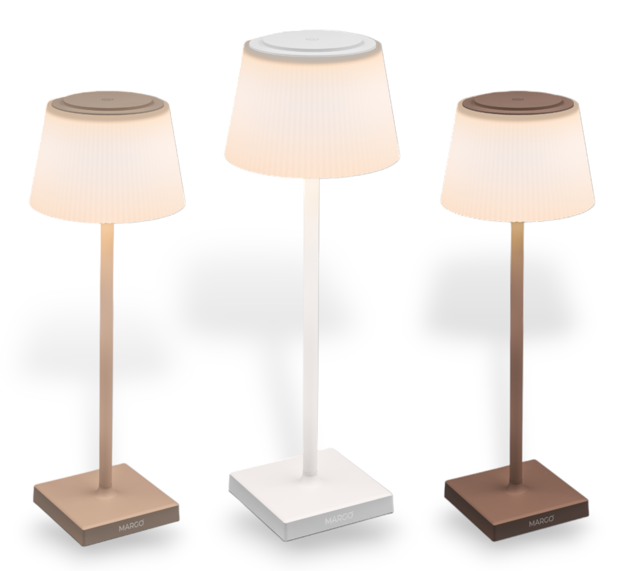Lampada touch led ricaricabile da tavolo con regolazione della luminosità Margò