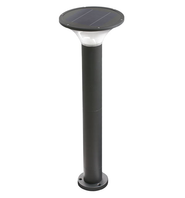 Lampada paletto segnapassi a LED in alluminio con ricarica solare e accensione automatica 2W Sunny