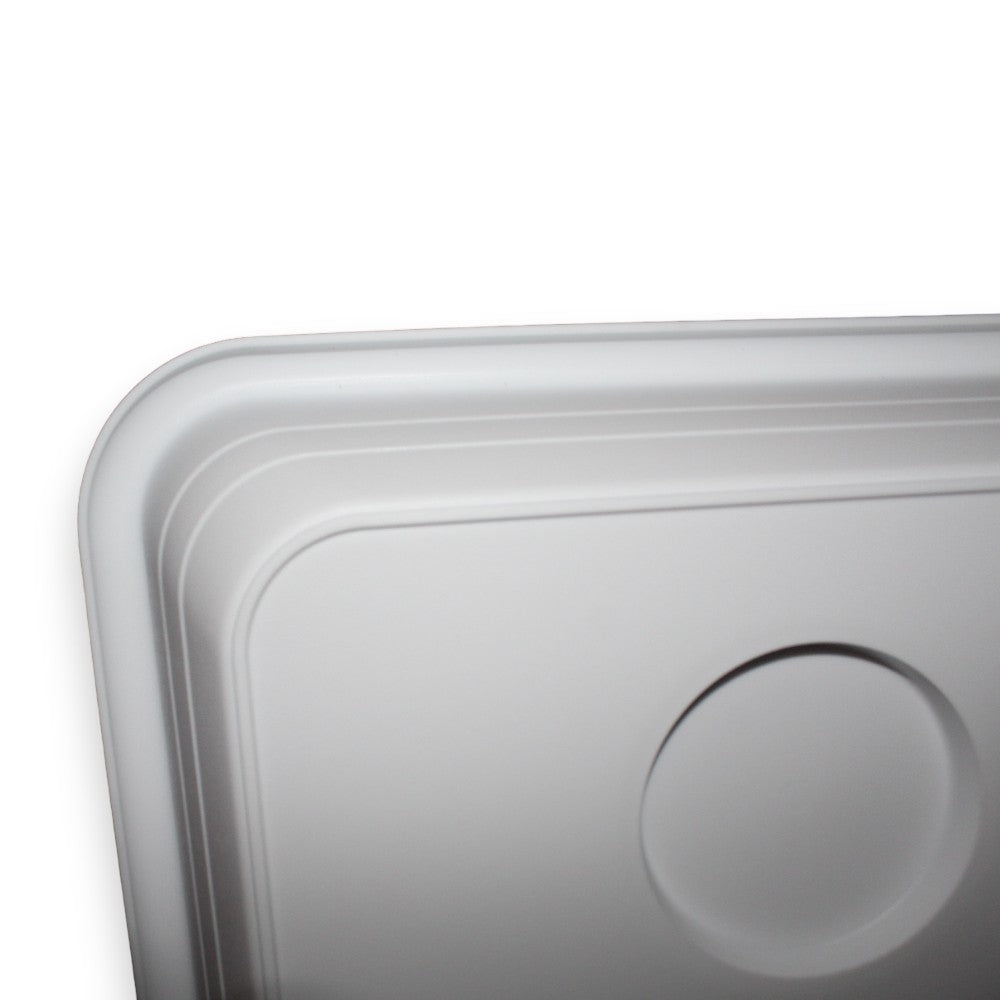 Sottovaso rettangolare 95 cm in resina bianca resistente moderno da giardino