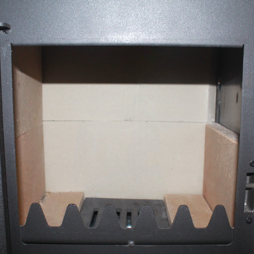 Stufa riscaldamento a legna con forno struttura in acciaio 11.3 kw rivestimento ghisa e maioliche Kalorosa