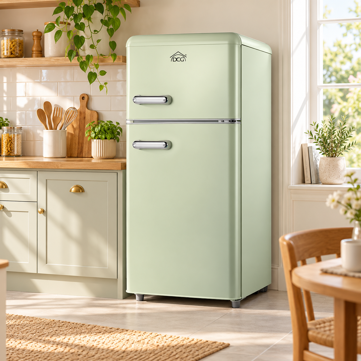 Frigo bar 100 litri 40W con freezer con termostato interno e autosbrinamento