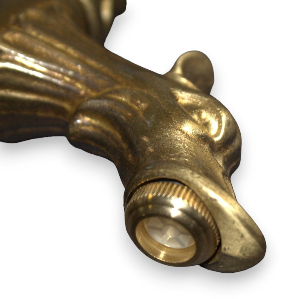 Rubinetto in ottone per fontane a muro attacco mezzo pollice con adattatore tre quarti Dragons