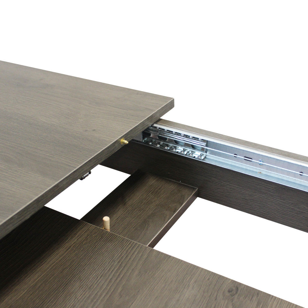 Tavolo rettangolare allungabile in MDF 90x140/190xH78 cm per sala da pranzo Emmet