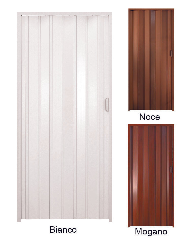 Porta a soffietto in PVC con apertura laterale e chiusura magnetica