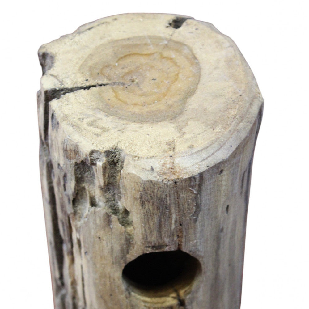 Porta bottiglie in legno teak 30x30xH80 cm per arredamento interno