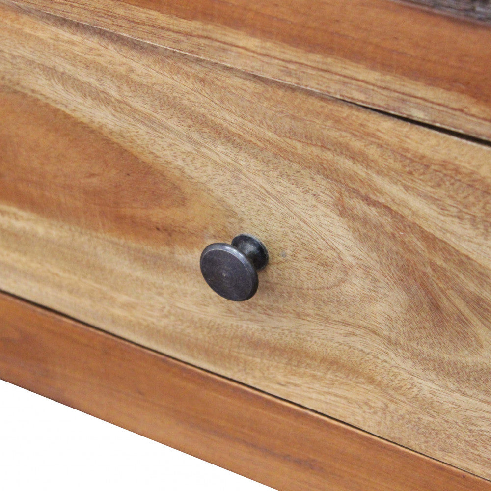 Mobile in legno mogano per soggiorno 170x35xH50 cm ideale per interni eleganti e spaziosi arredamenti