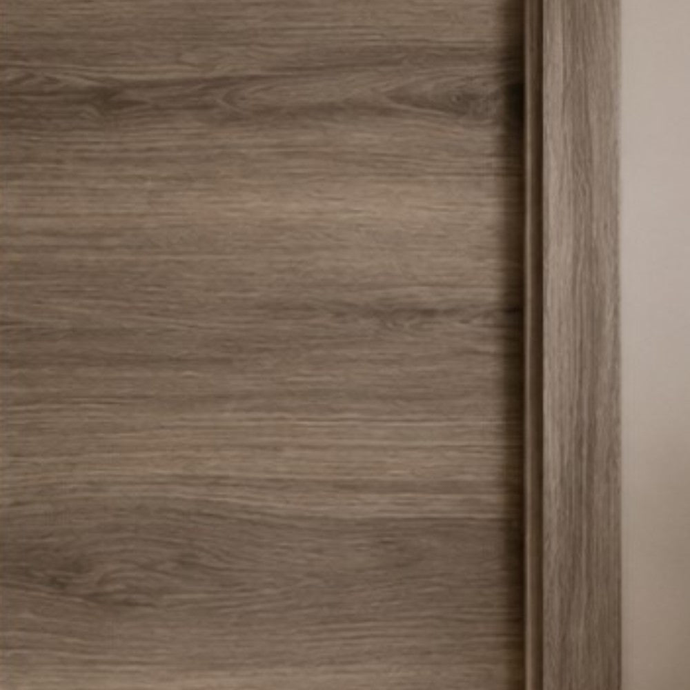 Porta da interno battente reversibile olmo nocciola effetto venato in MDF H210 cm