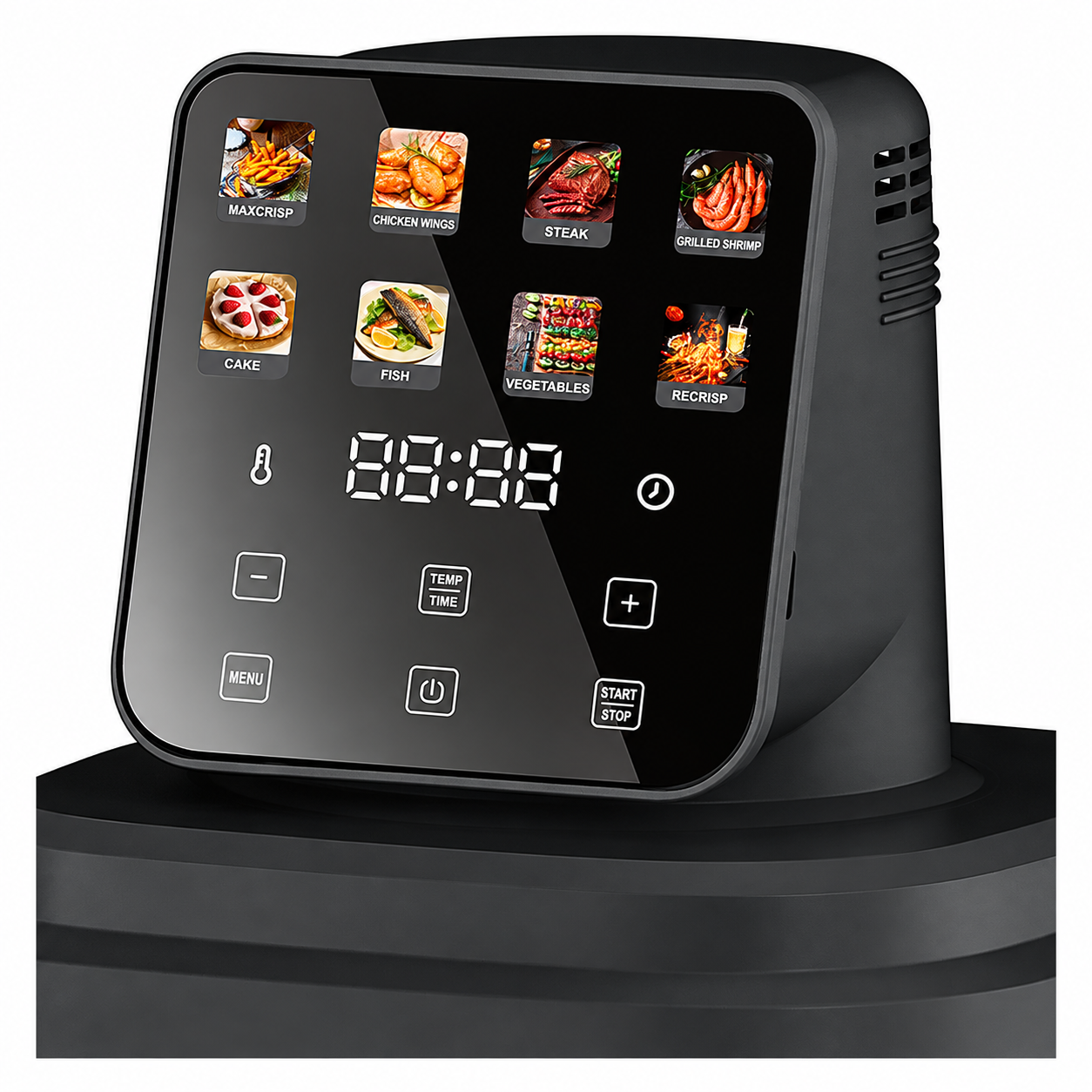 Friggitrice ad aria 1500W multiuso 4in1 con doppio cestello portapranzo in vetro