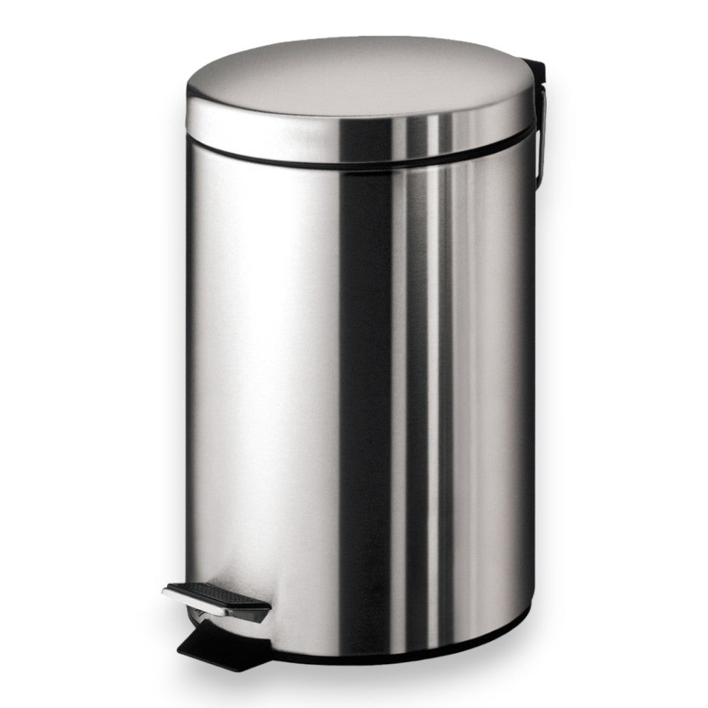 Pattumiera porta rifiuti per bagno in acciaio