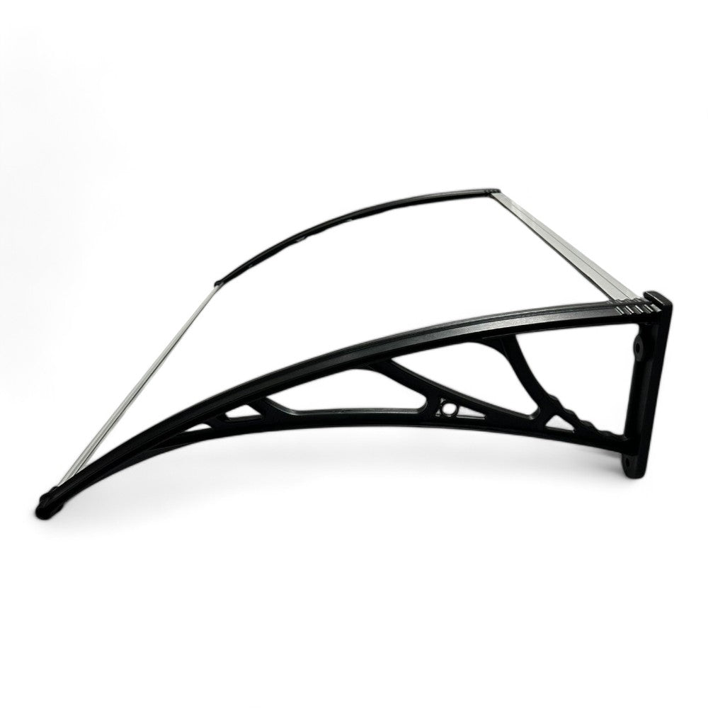 Pensilina in policarbonato trasparente leggera e resistente ideale per protezione esterna