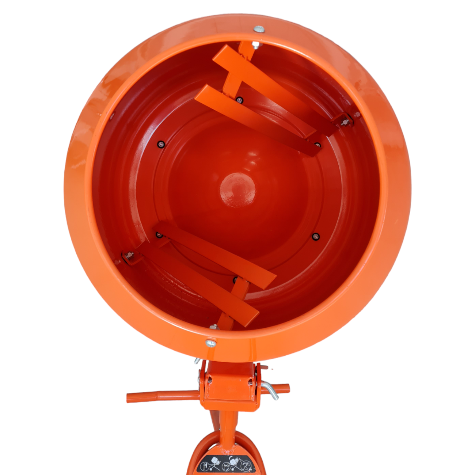 Betoniera elettrica Frontale 135 litri 550W per miscelazione cemento telaio in acciaio e ghisa