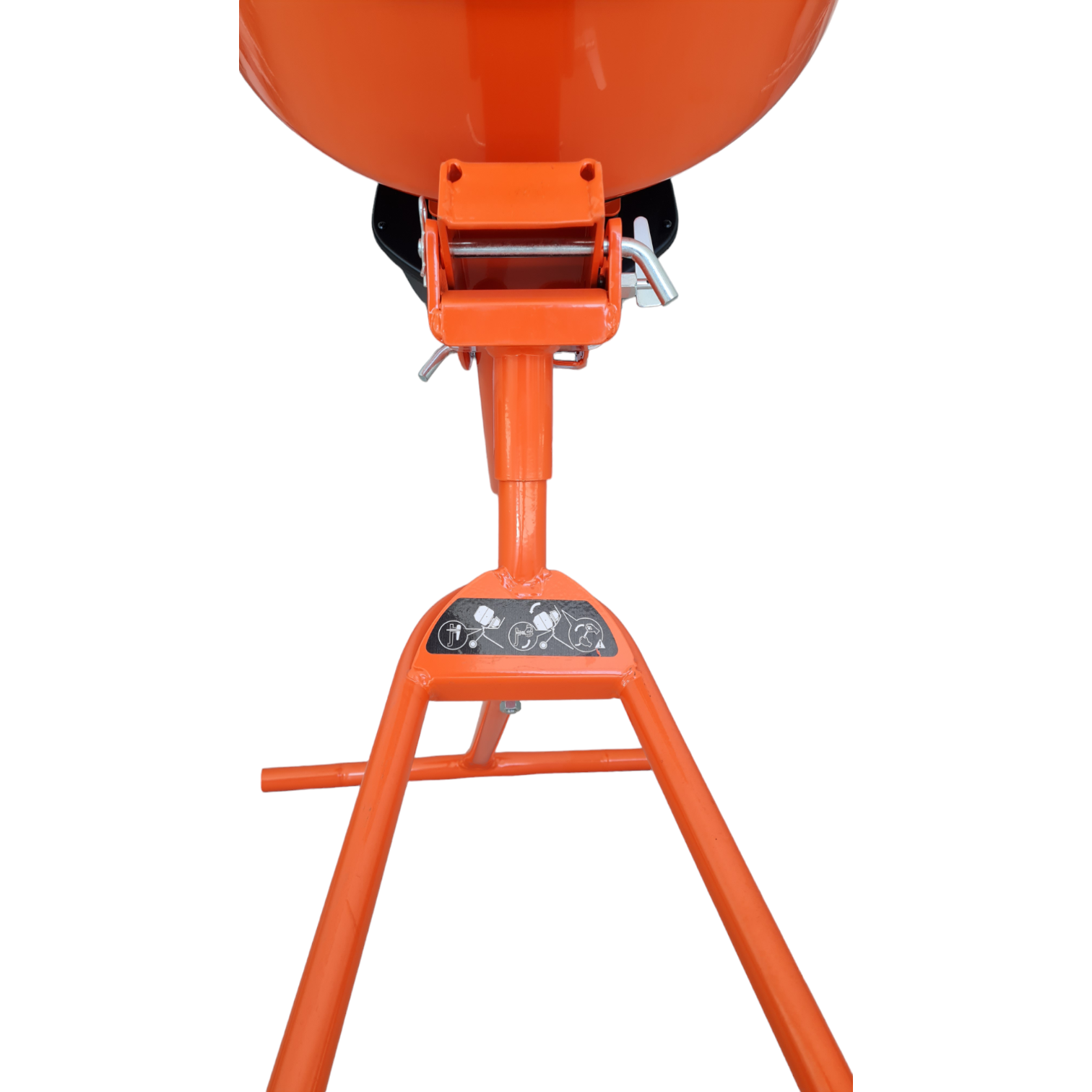 Betoniera elettrica Frontale 135 litri 550W per miscelazione cemento telaio in acciaio e ghisa