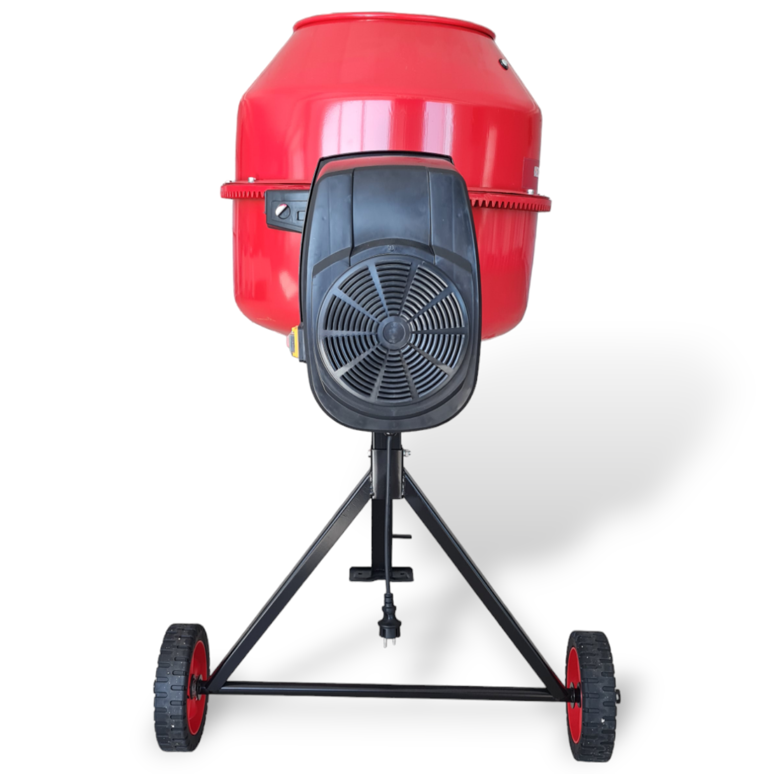 Betoniera elettrica Laterale Monofase 180 litri 800W in acciaio e ghisa