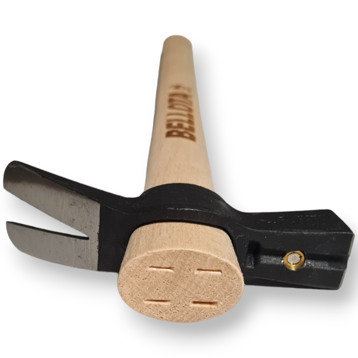 Martello Da Carpentiere in acciaio con Magnete reggichiodi e manico lungo in legno 45 cm