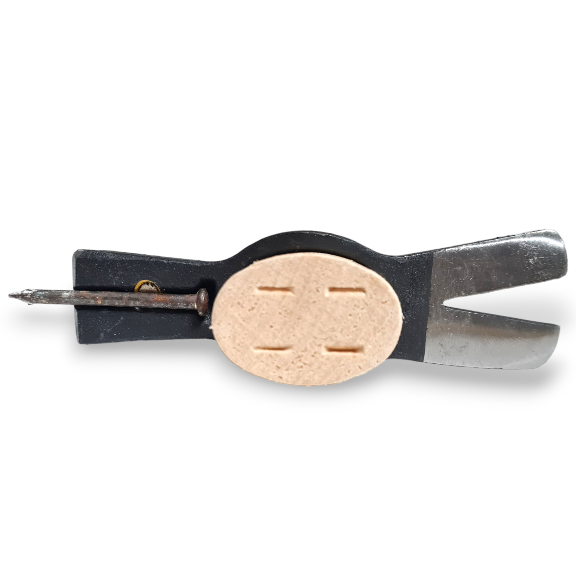 Martello Da Carpentiere in acciaio con Magnete reggichiodi e manico lungo in legno 45 cm