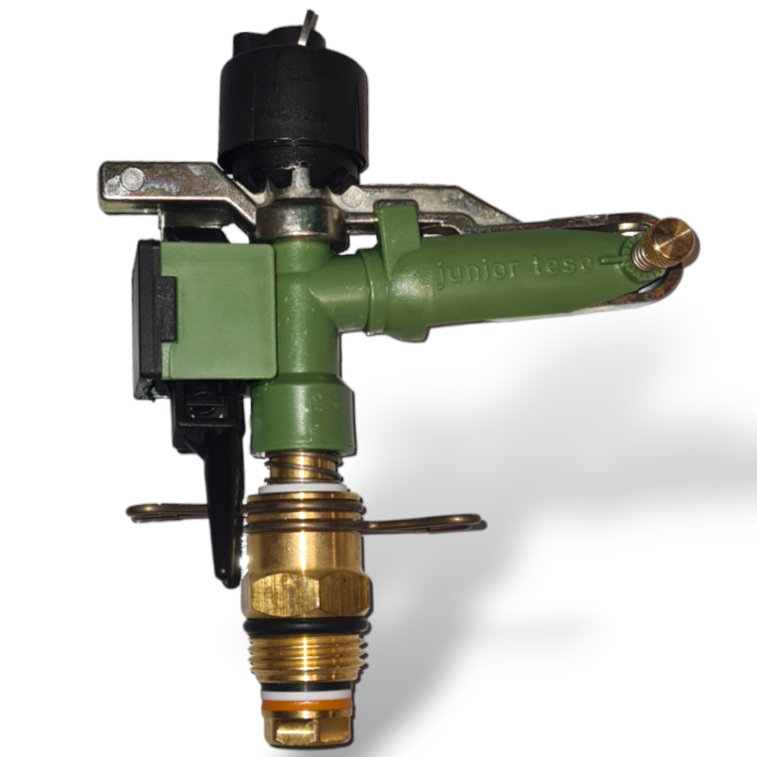 Irrigatore 1 getto a settore raccordo 1/2" in ottone ugello con rompigetto regolabile Junior Teso 4