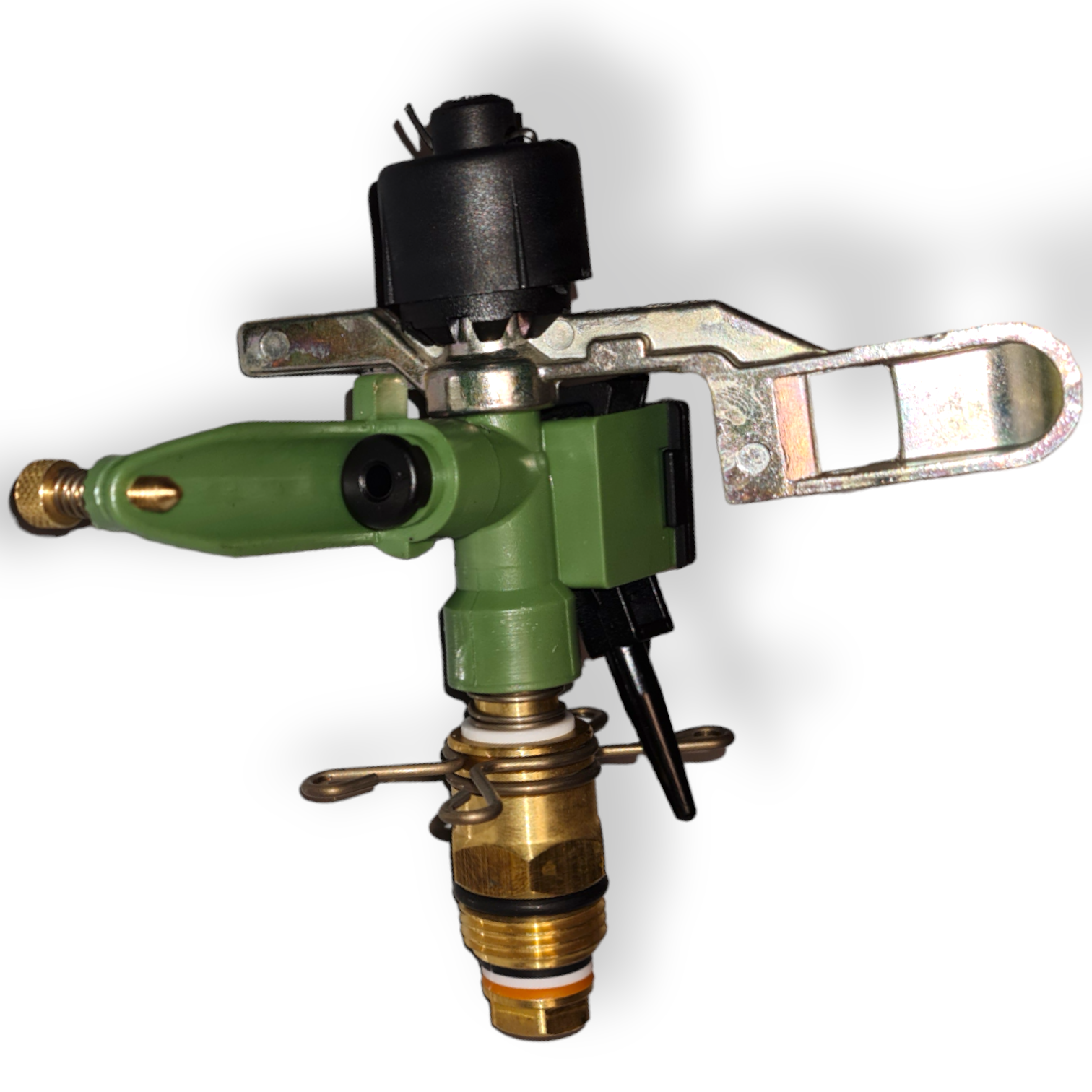 Irrigatore 1 getto a settore raccordo 1/2" in ottone ugello con rompigetto regolabile Junior Teso 4