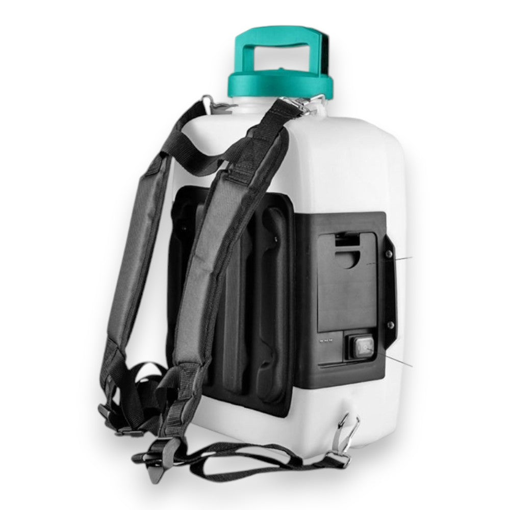 Pompa irroratrice a zaino 12 lt a batteria litio rimovibile 4Ah con lancia in acciaio inox e ottone