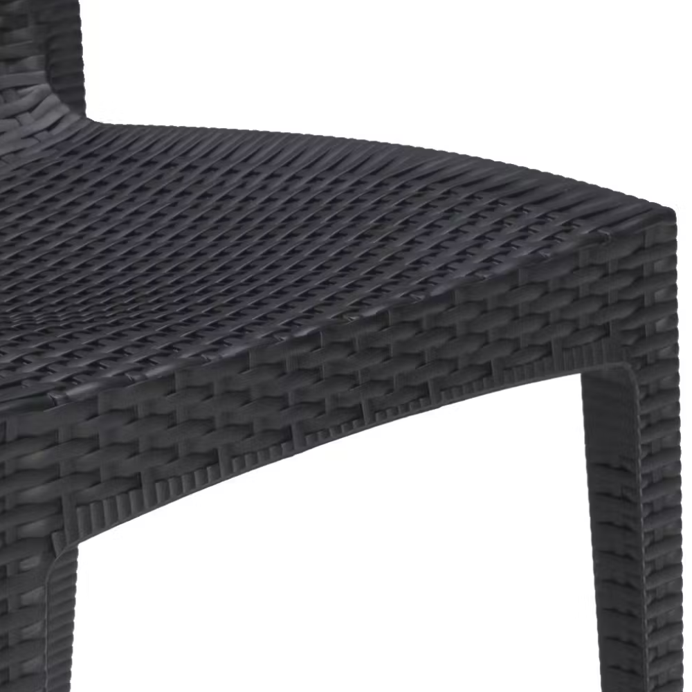 Sedia impilabile in resina effetto rattan linea elegance Madam