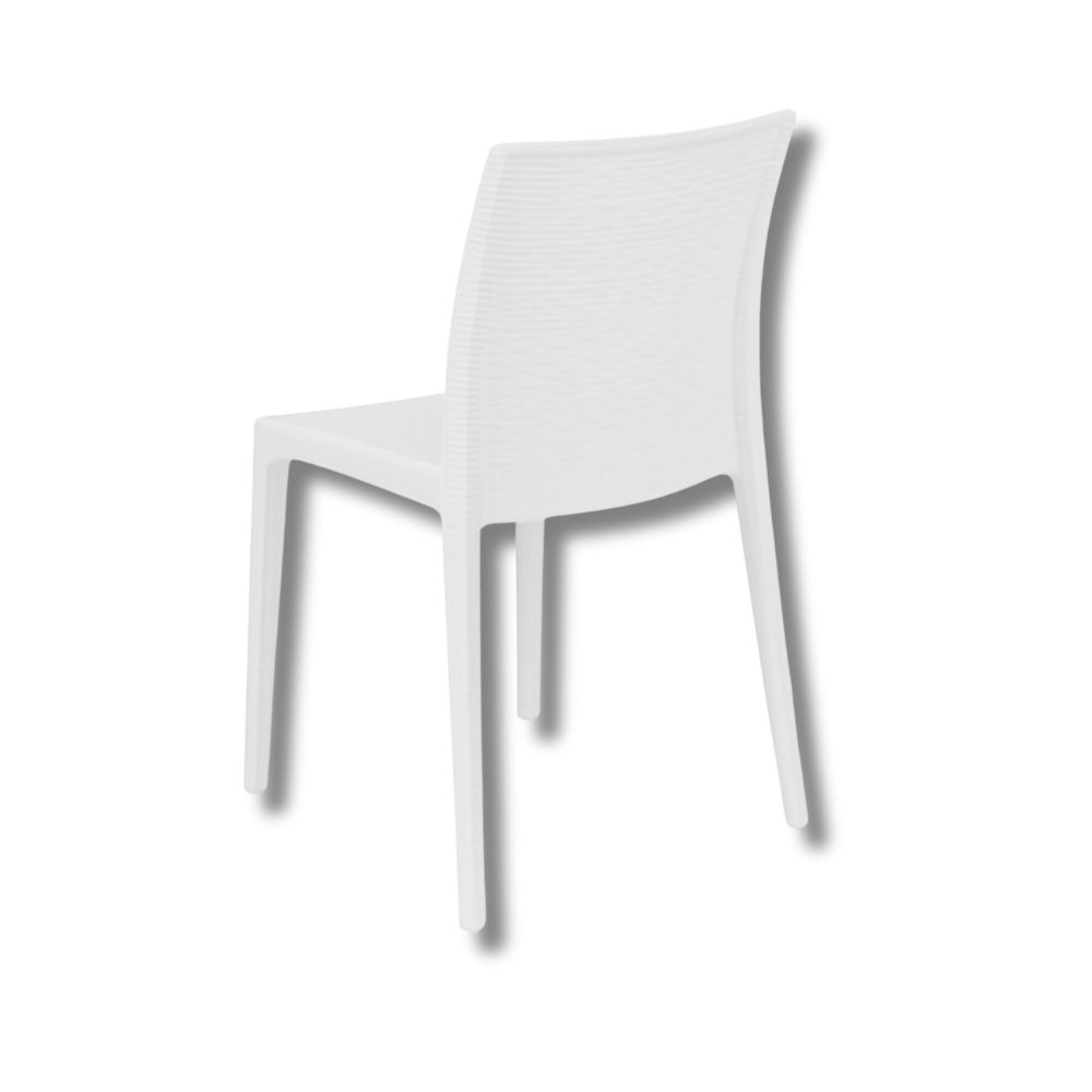 Sedia impilabile in resina effetto rattan linea elegance Madam