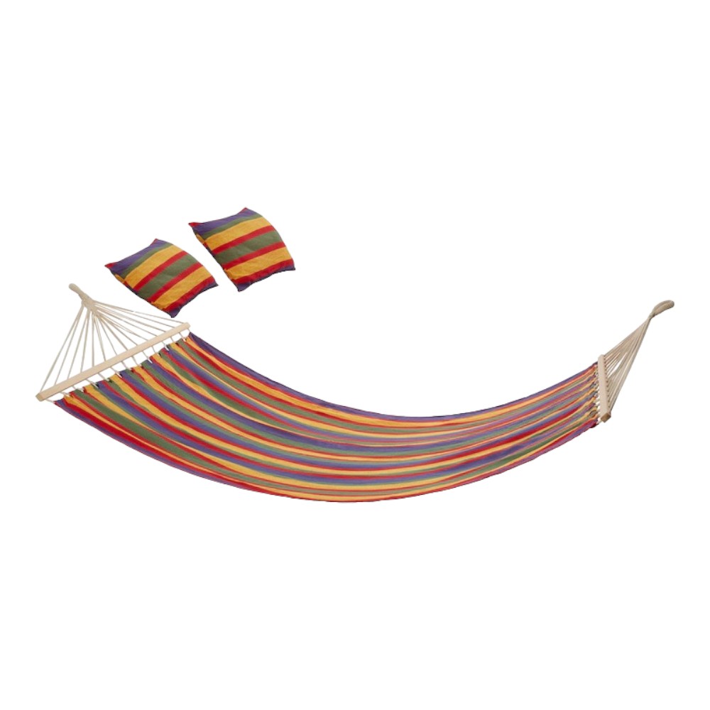 Amaca telo matrimoniale 200x150 cm da appendere con corde e cuscini You&Me Poncho