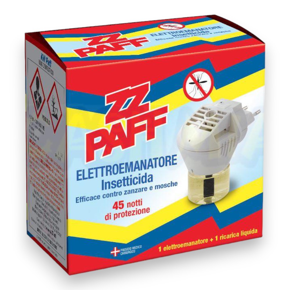 Diffusore liquido antimosche e antizanzare con base e 1 ricarica