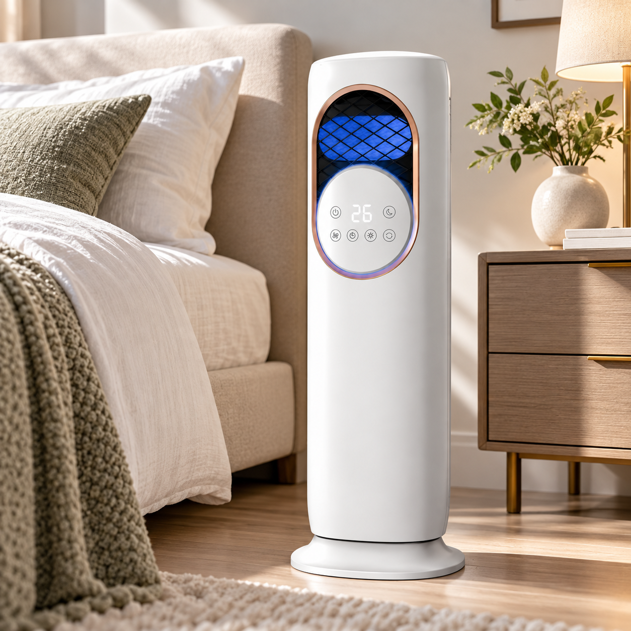Termoventilatore caldo freddo e umidificatore 1800W con telecomando